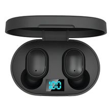 Fone BT Dots Preto TWS Earbuds Estojo Recarregável Top