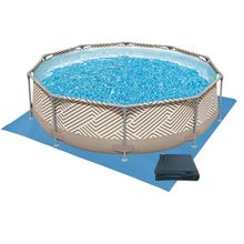 Piscina 5200 Litros Estrutural Redonda Capa e Forro Mor