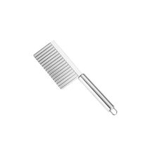 Cortador Batata Frita Ondulado Crinkle Chips Legume Aço Inox