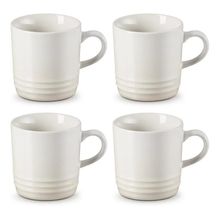 CONJUNTO 4 CANECAS ESPRESSO LE CREUSET 100ML MERINGUE