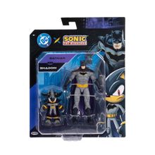 Pack 2 Bonecos Articulados Shadow e Batman Sonic Warner