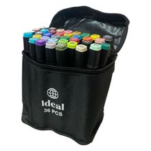 Estojo com 36 Canetas de Colorir Hidrográficas