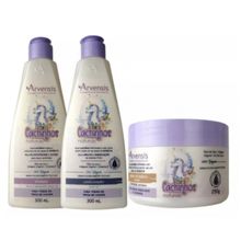 Kit Arvensis Cachinhos Infantil Shampoo Condicionador Geleia Suave