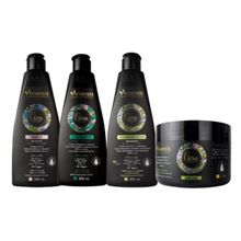 Kit Cachos Arvensis Shampoo + Condicionador + Ativador + Mascara Crespos e Crespíssimos
