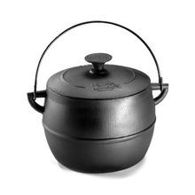 Caldeirão Bojudo Tampa e Alça Ferro Panela Mineira 20cm 6L