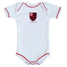 Body Flamengo Oficial Branco - Torcida Baby