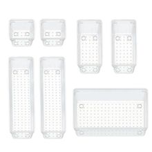 7 Gavetas Modulares Organizadoras Acrílico Transparente