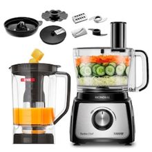 Multiprocessador de Alimentos Mondial Turbo Chef 9 em 1 MPN-01-BF com 2 Velocidades + Pulsar – 1000 W