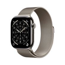 Apple Watch Series 11 GPS + Cellular - Caixa natural de titânio  46 mm - Pulseira natural estilo milanês  M/G