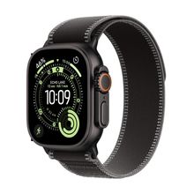 Apple Watch Ultra 3 GPS + Cellular - Caixa preta de titânio  49 mm - Pulseira loop Trail preta/carvão  M/G