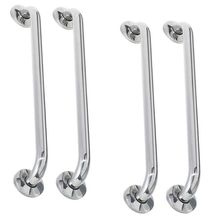 Alça Barra De Apoio Banheiro Inox Kit 4 Unidades 40 Cm Idoso