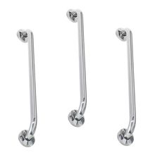 Alça De Apoio 60Cm Barra Inox Kit 3 Unidades Acessibilidade