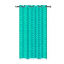 Cortina De Box 3d Azul Tiffany C- Ilhos