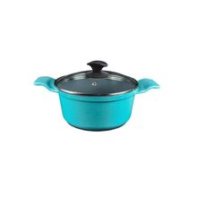 Caçarola AA Cerâmica Antiaderente Turquesa 18CM 1,7L Tampa Vidro Javali