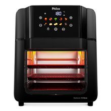 Fritadeira Air Fryer Oven sem Óleo Philco PAF15C 15L 1900W Redstone Preto 110V