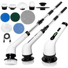 Esfregão Elétrico Profissional 9 em 1 Recarregável Mop 360o sem Fio Limpeza Pesada Multiuso Cabo