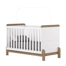 Berço Mini Cama Ternura Conversível 2 Posições Branco Móveis Henn