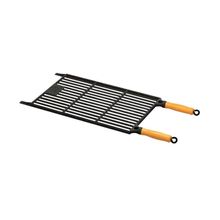 Grelha Parrilha Argentina Ferro Fundido Cabo Madeira 50x30cm Preto Libaneza