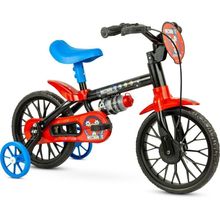 Bicicleta Infantil Mechanic Aro 12 de 3 Anos Pneu EVA Preto Nathor