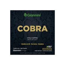 Encordoamento Viola Caipira GESVL Cebolão Mi Tensão Leve Cobra Giannini