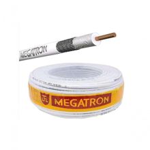 Cabo Coaxial Megatron RF 0,4-2,5 + 2X26AWG Mono para Câmeras CFTV Vídeo Porteiro Fios de Cobre