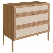 Comoda 3Gv Corrediça Telescopicas Palhinha Hanover Artesano