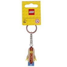 Chaveiro Cachorro-quente Hot Dog Guy Minifigura Autentica Marrom Lego