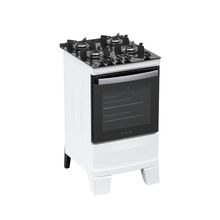 Fogão 4 Bocas Atlas Agile Up Com Mesa De Vidro A Gás Bivolt Branco