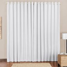 Cortina Block Blackout 4,00 X 2,80M visual com a cor Branco Gelo