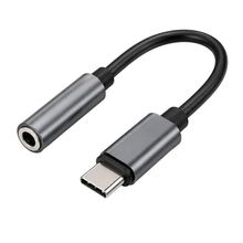 Conversor Tipo C para P2 MDM para Áudio com Fio Compatível com Dispositivos Usb C Preto