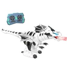 Dinossauro Robô Controle Remoto Dragão com Som Luz e Fumaça Yeet