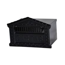 Caixa de Correio para Cartas Tijolinho Embutir 15x21x12cm Preta Metalmig