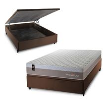 Cama Box Baú Sheffield 138x188 com Molas Ensacadas King House