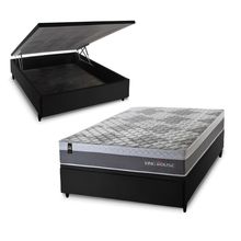 Cama Box Baú Sheffield 138x188 C/ Molas Ensacadas King House