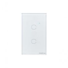 Interruptor Wi-Fi Touch EWS 1002 com Controle Remoto Via Aplicativo Branco Intelbras