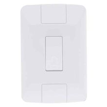 Interruptor para Campainha Linha Aria com Suporte Incorporado Branco Tramontina