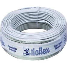 Fio Manga 4 X 24awg sem Blindagem para Transmissão de Vídeo Áudio e Dados Bege Tiaflex