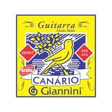 Corda para Guitarra Gesgt 0.009 Super Leve em Aço Inox com Alma em Aço Giannini