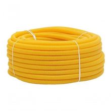Conduíte Corrugado Conduite Amarelo de 3-4 25MM Rolo 50M Flexível para Passagem de Fios Higipack