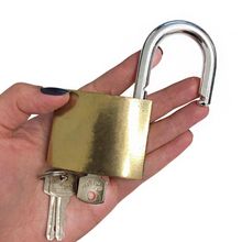 Cadeado 63mm para Portões e Janelas com 3 Chaves Proteção Antifurto Uso Residencial OEM