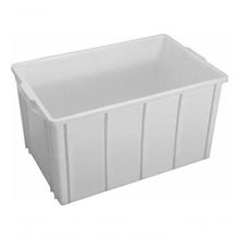 Caixa 61L 320X390X620MM em Plástico Polipropileno PP Branca para Organização JSN