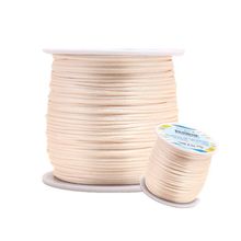Fio de Seda Nybc Nº 10 Cordão Rabo de Rato 1 e 0 mm Bege Claro Rolo 100 Metros OEM