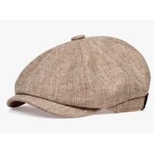 Boina OEM Espinha de Peixe Shelby Inglesa Peaky Blinders Poliéster 55 a 60 cm Bege Masculino