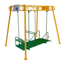 Balanço Adaptado Frontal - Robust com Sistema de Trava Inteligente Amarelo Fácil Esporte