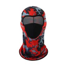 Balaclava Proteção UV para Pesca e Ciclismo com Tela Respirável Camuflado Vermelho OEM