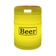 Banco com Luminária Beer Barrel Amarelo Tpc com Iluminação Funcional e Design Moderno Amarelo
