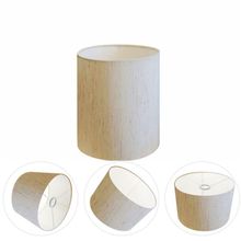 Cúpula para Abajur Cilíndrica CP-8001 13X15CM Compatível com Bocal Europeu Bege Vivare Brasil