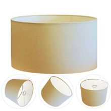 Cúpula para Abajur Cp-7028 Cilíndrica Soquete 3,5CM Algodão Cru Bege Vivare Brasil Iluminação