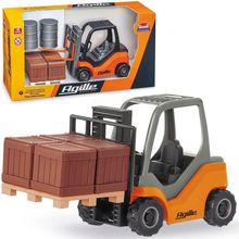 Brinquedo Colecionável Empilhadeira Miniatura Agile Working com Detalhes Realistas Laranja Outras