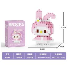 Blocos de Construção 2601 em Micropartículas para Quebra Cabeça Compatível com Estatuetas